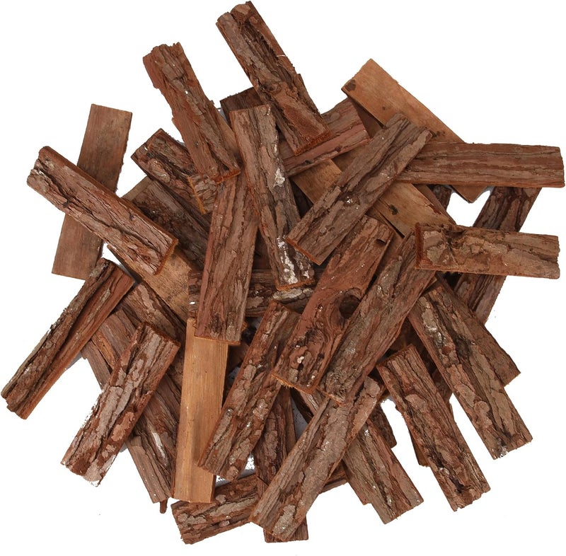BYHER 4" Craft Sticks, 45Pcs Wooden Sticks for Crafts, Natural Wood Log Twigs for DIY Photo Props, School Projects, Card Making (Rustic) - Image 1
